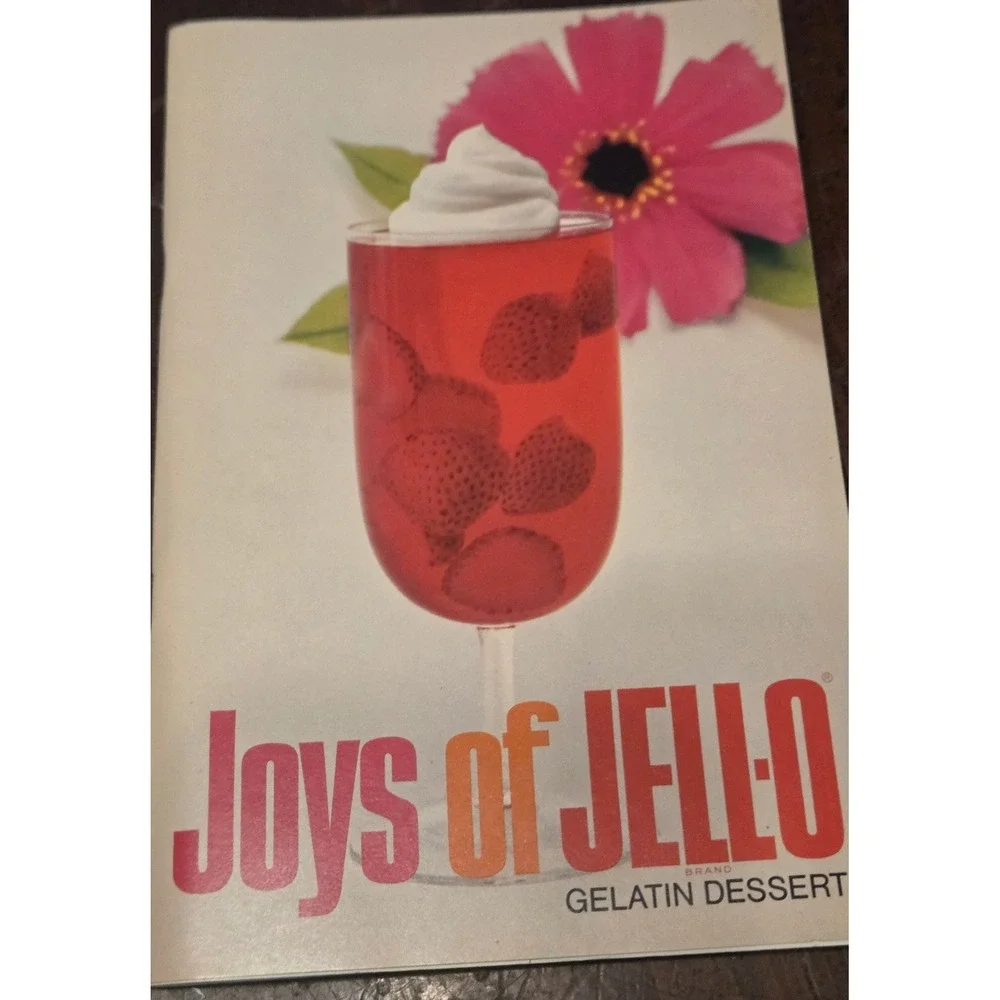 Jell-O Vintage Recipe Booklet Lot Joys of Jell-O 1970 Retro Kitchen Decor Kitsch